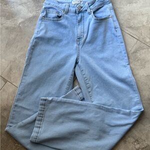 Stylish Light Blue Wide Leg Jeans